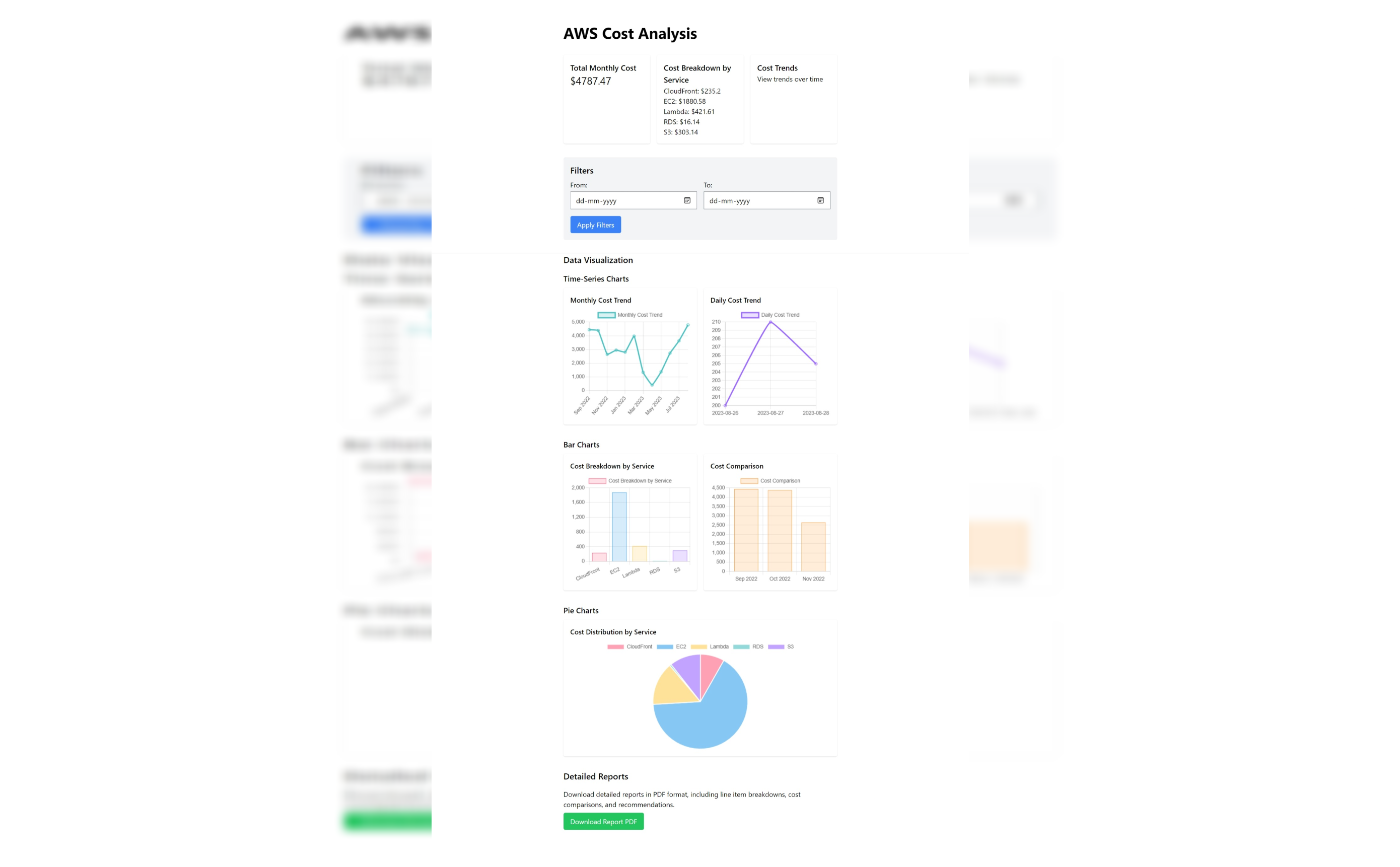 AWS Billing Analysis Tool preview